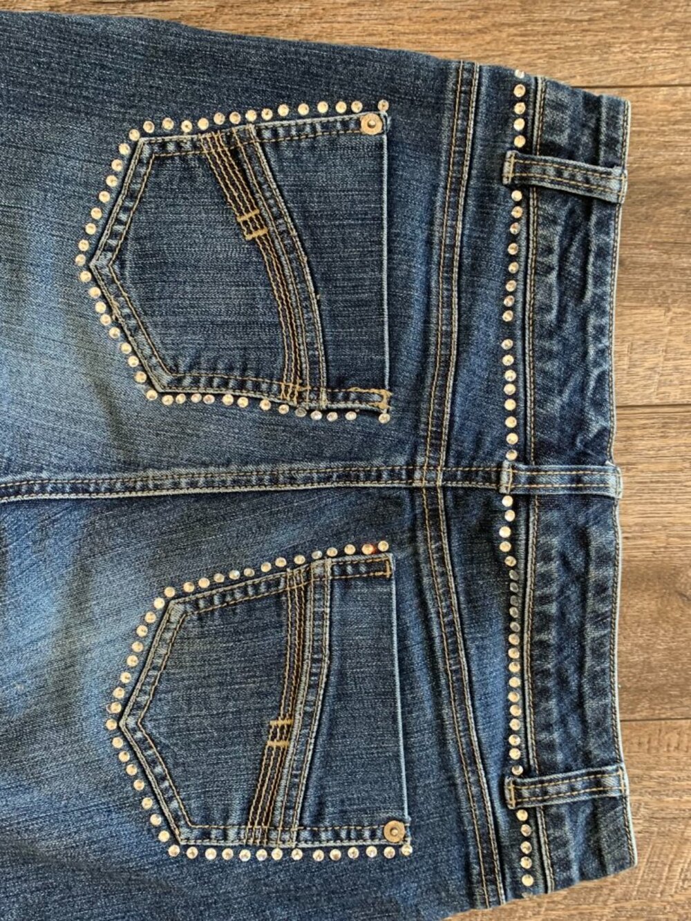 Denver Hayes dark wash bedazzled jeans - Picture 7 of 8